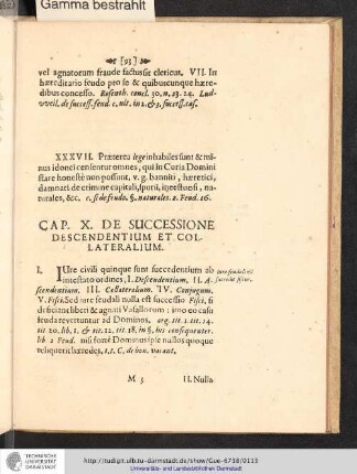Cap. X. De Successione Descendentium Et Collateralium
