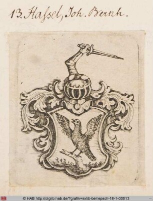 Wappen des Johann Bernhard Hassel