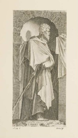 Heiliger Judas Thaddäus, Blatt 1 der Folge "Christus, zwölf Apostel und heiliger Paulus"