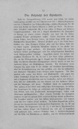 Die Schlacht bei Spichern.