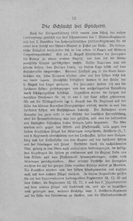 Die Schlacht bei Spichern.