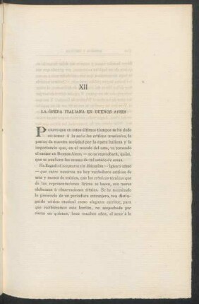 XII - La ópera italiana en Buenos Aires
