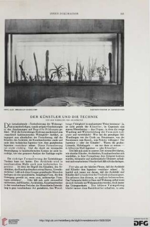 39: Der Künstler und die Technik : von der Wandlung des Architekten