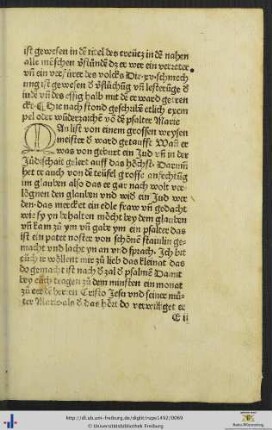 Etlich exempel oder wunderzeichen von dem psalter Marie.