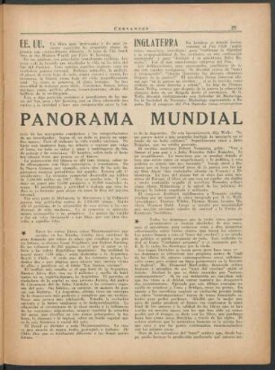 Panorama mundial