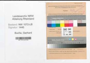 Entnazifizierung Gerhard Buche , geb. 04.11.1907 (Krankenpfleger)