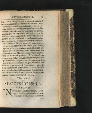 Tit. VIII. De Successione Libertorum.