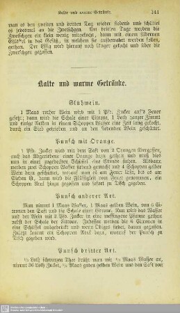 Kalte und warme Getränke