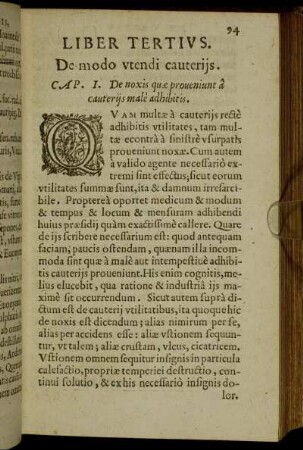 Liber Tertius. De modo utendi cauterijs.