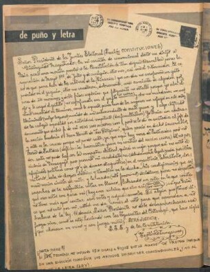 De puño y letra
