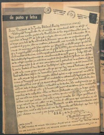 De puño y letra
