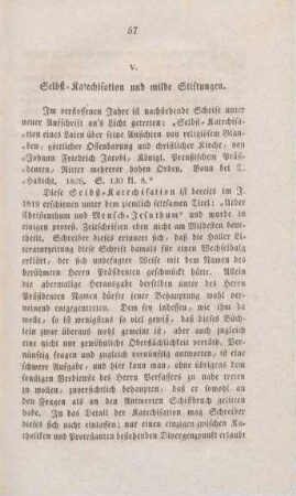 57-61 Selbst-Katechisation und milde Stiftungen
