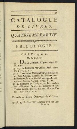 Philologie.