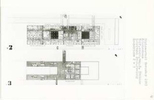 Krankenhaus (Diplomarbeit bei Peter Poelzig): Grundrisse 1:200