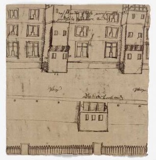 Melsungen, Landgrafenschloss, Umbauentwurf für die hintere Fassade