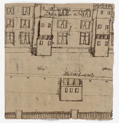 Melsungen, Landgrafenschloss, Umbauentwurf für die hintere Fassade