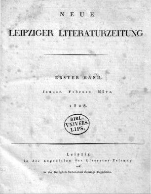 1808: Leipziger Literaturzeitung