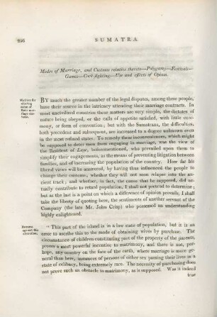 Modes of marriage, and customs relative thereto. - ...