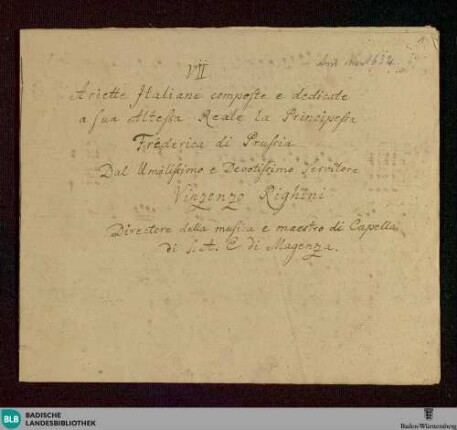 7 Arias - Don Mus.Ms. 1632 : V, pf