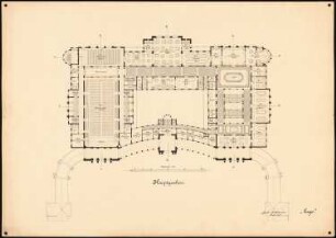 Kurhaus, Wiesbaden: Grundriss Hauptgeschoss 1:200