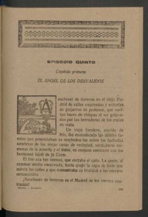 Episodio quinto - [El ángel de los desvalidos]
