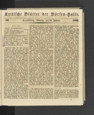 82. 23. Januar 1832