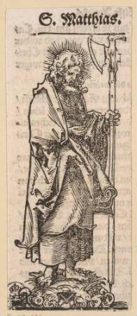 Der heilige Matthias (aus: hortulus animae)