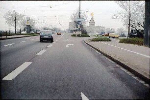 Einfahrt in Tangente Nordost (Grötzingen Richtung Heidelberg) von Fahrbahn Nord der B10 (Grötzingen Richtung Karlsruhe)