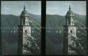 Die Kirche Santa Maria del Sasso in Morcote am Luganer See