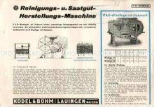 Reinigungs- und Saatgut-Herstellungs-Maschine