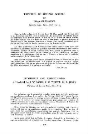 166, Principes de Defense Sociale, par Filippo Gramatica