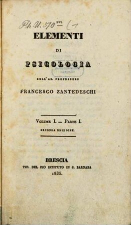 Elementi di psicologia
