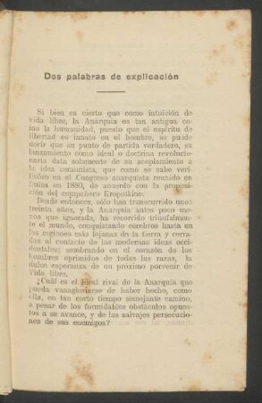 Dos palabras de explicación