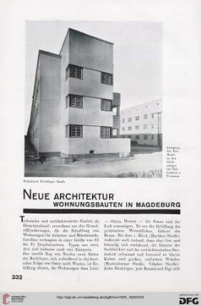 1: Neue Architektur : Wohnungsbauten in Magdeburg