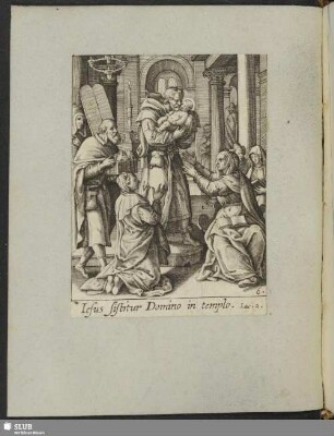 Luc. 2. Opfferung Christi im Tempel