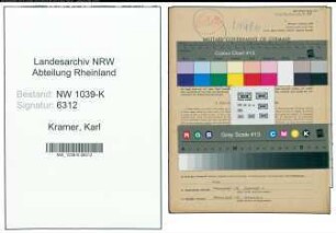 Entnazifizierung Karl Kramer , geb. 28.03.1910 ()