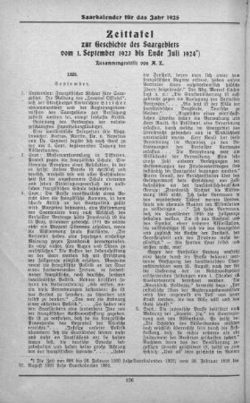 Zeittafel (September 1923 bis Juli 1924)