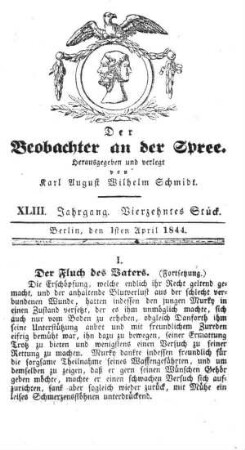14. Stueck, 1. April 1844