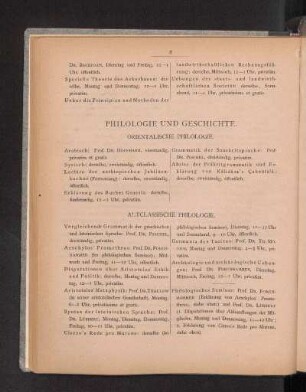Philologie und Geschichte.