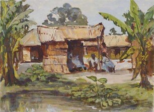 Kamerun - Dorf an der Meeresküste