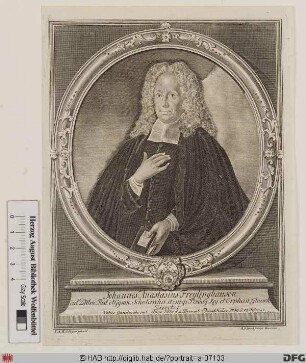 Bildnis Johann Anastasius Freylinghausen