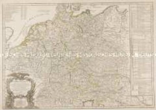 L'Empire d'Allemagne divisé en ses dix Cercles