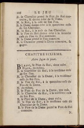 Chapitre Sixieme
