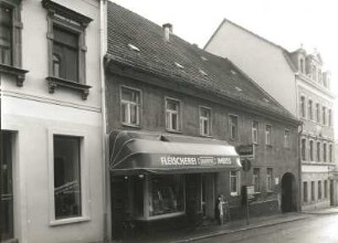 Radeberg, Pirnaer Straße 1. Wohnhaus mit Laden (um 1740)