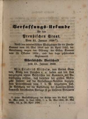 Parlamentarisches Taschenbuch : enthaltend die Verfassungen von ..., 8/9. 1861