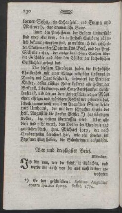 Vier und dreyßigster Brief
