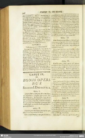 Caput IX. De Bonis Operibus