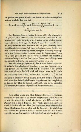Über einige Reductionsformeln der Integralrechnung : (vorgelegt in der Sitzung am 8. Jänner 1863)