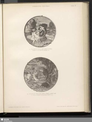 Lüstrierter Teller mit Picus und Circe