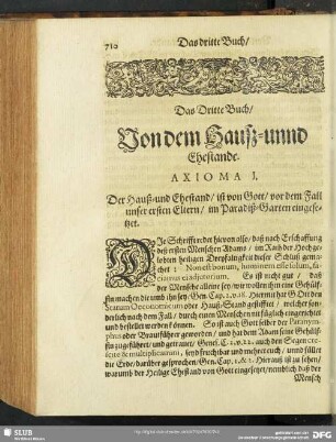 Das Dritte Buch, Von dem Hausz- unnd Ehestande